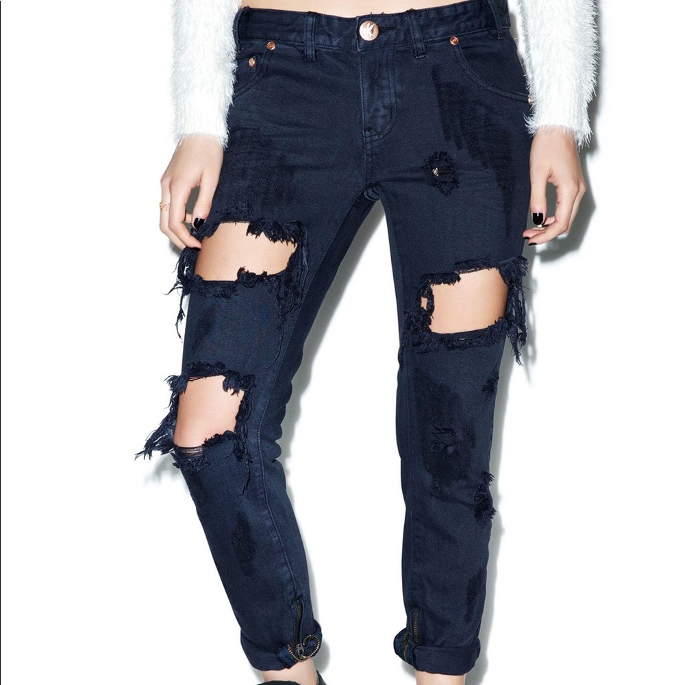 One teaspoon- trashed free birds jeans